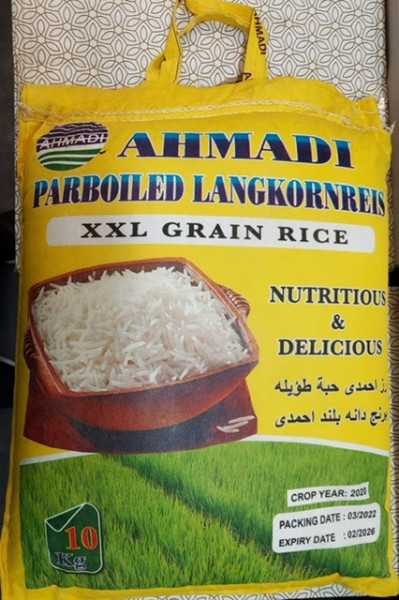 Ahmadi - Parboiled Langkornreis - 10 Kg