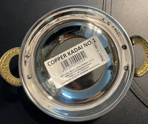 Kupferschüssel - Copper Kadai - ø 13 cm